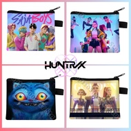 KPop Demon Hunters Wallet Zipper Money Bag Bank Card Coin Paper Currency Storage Bag Children's Wall