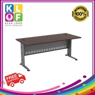 KLOF Standard Office Table QT Series With Tel Cap / Meja Pejabat Berkaki Besi / Meja Kaki Besi