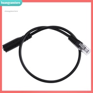 HY 30cm 35mm Smartphone Headset to RJ9 Plug Converter Adapter Cable for Telephone