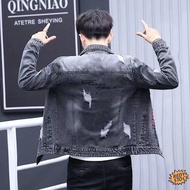 ✦Ready Stock✦ jaket jeans lelaki denim coat denim jacket korean trend middle school students handsom