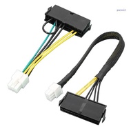 【SUIT*】 18AWG Wire-gauge ATX Power Supply Cable Wire 24Pin to 6P for 6Pin Mainboard