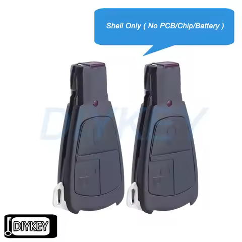 2 / 3 Buttons Case Remote Car Key Fob Shell Cover + Key Blade for Mercedes Benz C E S Class C180 199