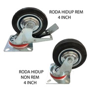 4" Rubber Only Wheels 4" Rubber Trolley Wheels with Brakes 4" Rubber Trolley Wheels/ 100mm Live ZX29