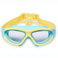 แว่นตาว่ายน้ำ แว่นตาว่ายน้ำเด็ก สีสันสดใส แว่นว่ายน้ำเด็กป้องกันแสงแดด UV ไม่เป็นฝ้า แว่นตาเด็ก แว่นกันน้ำ พร้อมที่อุดหู เลนส์ใส