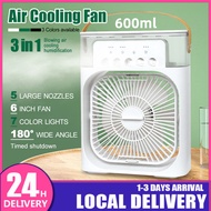 3 IN1 Portable Air Cooler Fan Air Cooler Conditioner Fan Humidifier Air Cooler Cooling System Purifier Aircond Mist Cooler 7 Colors LED Light  Night Light Kipas Meja 冷风机风扇