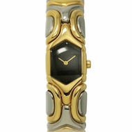 寶格麗 (Bulgari) Alveare BJ02 手鐲腕錶，女士黑色，18K黃金，石英機芯