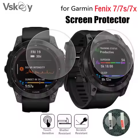 5PCS Smart Watch Screen Protector for Garmin Fenix 7 Pro / Fenix 7s Solar / Fenix 7X Sapphire Temper