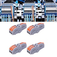 tutoushop Tbest Wiring Connector 1 to 2 20Pcs Quick Terminal Block Lever Wire IDC Electrical Orange