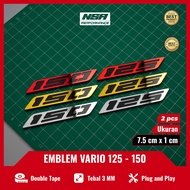 2PCS EMBLEM VARIO 150 VARIO 125 NEW EMBLEM CC 150 NEW STIKER VARIO 150 STICKER TIMBUL VARIO 125