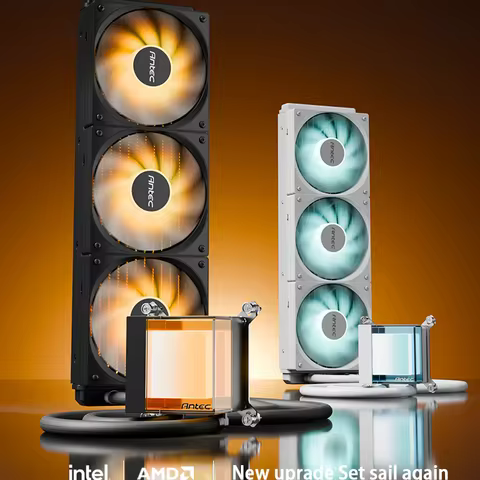 Antec P360 All-in-One CPU Water Cooler Visual ARGB Pump Head 4PIN PWM Fan Water Cooling Radiator LGA