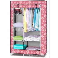 Thickened Foldable Non-Woven Fabric Steel Frame Simple Wardrobe Home Clothing Kitchen Steel Pipe War