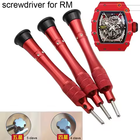 3 4 5 Claws Watch Repair Screwdriver for Richard Mille Watch Disassemble Screw Repair Tool Accessory