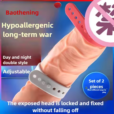 Adjustable Silicone Cock Ring – Day & Night Use for Men with Delay Ejaculation & Foreskin Correction