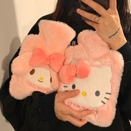 Cute Sanrio Kuromi Cinnamon Dog Water-filled Hot Water Bottle Hot Compress Belly Warmer Hand Baby Plush Hot Water Bottle