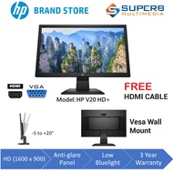 HP V20 HD + Monitor (Vga or Hdmi)