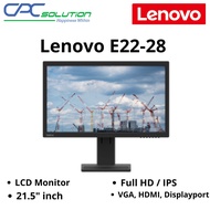 Lenovo ThinkVision E22-28 21.5 Inch Monitor 3 Years Warranty