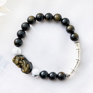 韻•化煞白松石男款手鍊(含開光)貔貅招財運、聚財、防小人、開運