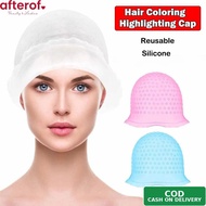AFTEROF Hair Coloring Highlighting Cap, Silicone Reusable Hair Coloring Hat, With Hook Hair Dying Fr