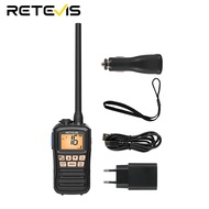 Retevis RM01P วิทยุ VHF ทางทะเล 3W วิทยุสองทางแบบลอยน้ำ กันน้ำ IP67 1750mAh Type-C NOAA ช่องสัญญาณทั