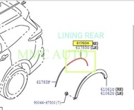 PERODUA ARUZ FRONT & REAR FENDER SKIRT LINING RUBBER / SKIRT SEAL GETAH