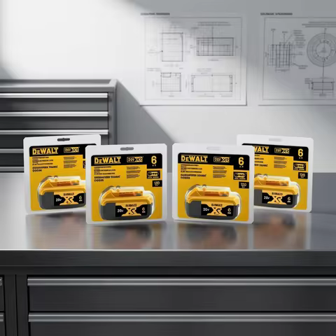 100% Genuine Dewalt 20V Battery, 2AH 6AH Rechargeable Lithium Ion Battery, Dewalt DCB200 DCB206 Powe