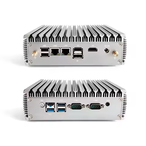 Meegopad Fanless 24Hours Working 2LAN 2COM Industrial Mini PC With Alder Lake-N N100 N95 N305 Quad C