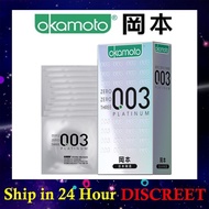 Japan Okamoto Condom 003 Platinum Ultra Thin Kondom Tahan Lama Real Feel Long Lasting Climax Lelaki 