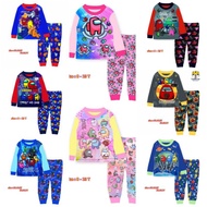 AMONG US PYJAMAS READYSTOCK SAIZ 3 TAHUN HINGGA 13TAHUN /PINK AMONG US PYJAMAS KIDS/PYJAMAS AMONG US