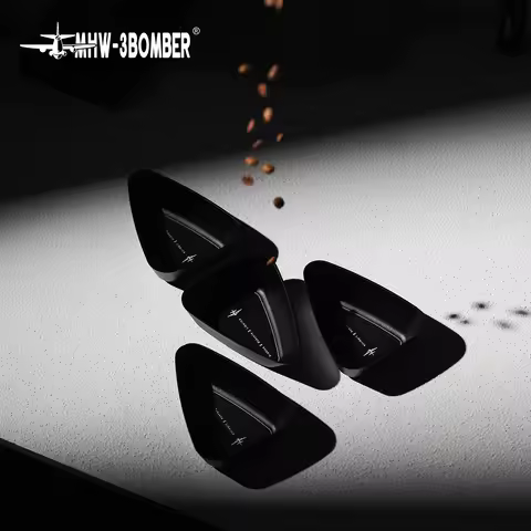 MHW-3BOMBER Coffee Bean Dosing Cup Aluminum Alloy Coffee Dosing Tray with Spray Bottle Coffee Bar Ac