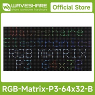 RGB Full-color LED Matrix Panel for Raspberry Pi Pico, 3mm Pitch, 64 × 32 Pixels, Standard Version /