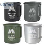 [uebtech.my] 300ML Camping Mug Aluminium Alloy Camping Water Cup Foldable Handle Hiking Mug Ultra-Li