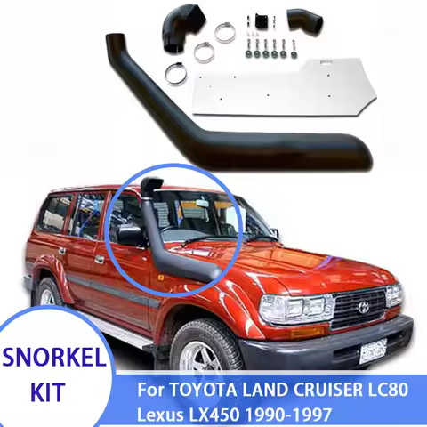 Safari Snorkel Kit For Toyota Land Cruiser 80 Series Lexus LX450 1990-1997 1HD-FT/1FZ Engine Air Ram