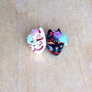 紫陽狐狸面具 純銀耳環/耳夾