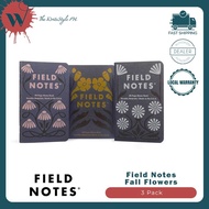 Field Notes Fall Flowers Notebook [Set of 3] Notebook Journal
