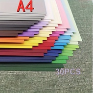 A4 Cardstock 30sheets Colored Cardstock Assorted 30Colors, 230 gsm Card Stock Colorful Paper for Cri