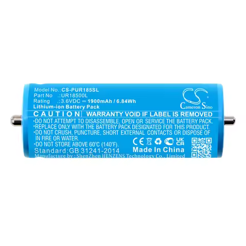 High-Capacity Li-ion Shaver Battery for Braun – 3.6V, 1900mAh, Fits Models 730cc, 740s-6, Active Pow