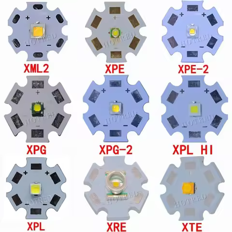1pcs 3535 XPG2 XML2 5050-T6 L2 XBD 2525 XP-E R3 / XR-E Q5 / XP-G2 R5 / XT-E R5 LED Flashlight light 