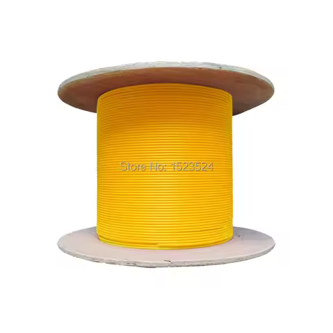 Indoor 1 Core SM Simplex Yellow PVC Jacket 0.9mm 2mm or 3mm 9/125 G652D Tight Buffer Fiber Optical I