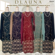 DMIMI Baju Kurung Pahang DLAUNA | Kurung Pahang Batik | Material High Quality Dobby Silk | Small Siz