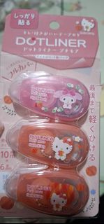 日本 hello kitty/melody 點點膠紙機
