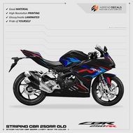 CBR 250 RR TRI COLOR STRIPING bmw HONDA CBR 250RR MOTORCYCLE STICKER/ CBR 250 STRIPE/ STOCK DECAL/