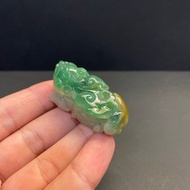 瀚玉珠寶 老三彩貔貅翡翠 三彩翡翠 貔貅 招財避邪 天然緬甸玉A貨