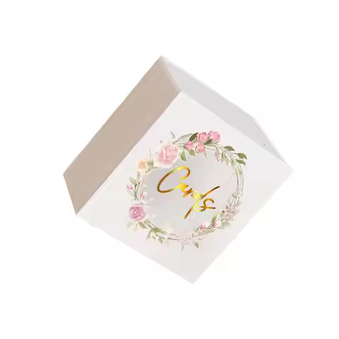 Beautiful Wedding Holder Acrylic Card Box Wishing Well Case Floral Print Gift Card Collection Box Pa