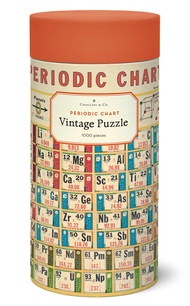 Cavallini Papers & Co. Chemie Periodic Table of Elements 1000 Piece Jigsaw Puzzle, Multi-Colour