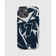 F1 NUMBER1 Phone Case for iPhone17 16Pro 15ProMax 14Pro 13 12 XSMAX 13mini Samsung S24 2in1 glossy h