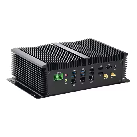 Mini PC Intel i7-1355U/i5-1335U 3x i226-V 2.5G LAN 2x DDR5 & 2x PCIe 4.0 8x COM & GPIO Firewall/NAS/