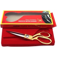 Fabric Scissors Luxury Material/ QIUDISI Gold Handle 10.5 Inch Fabric Scissors Fabric Cutting Scisso