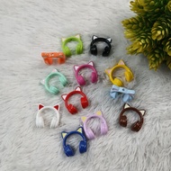 Translucent Hole Phones Head Beads, Pack of 4