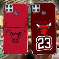 D36 Bulls team TPU Case for Realme C21y C25y C15 C21 shockproof
