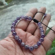 UNGU PURPLE Amethyst QUART AMETHYS STONE BRACELET DIM 8 MM